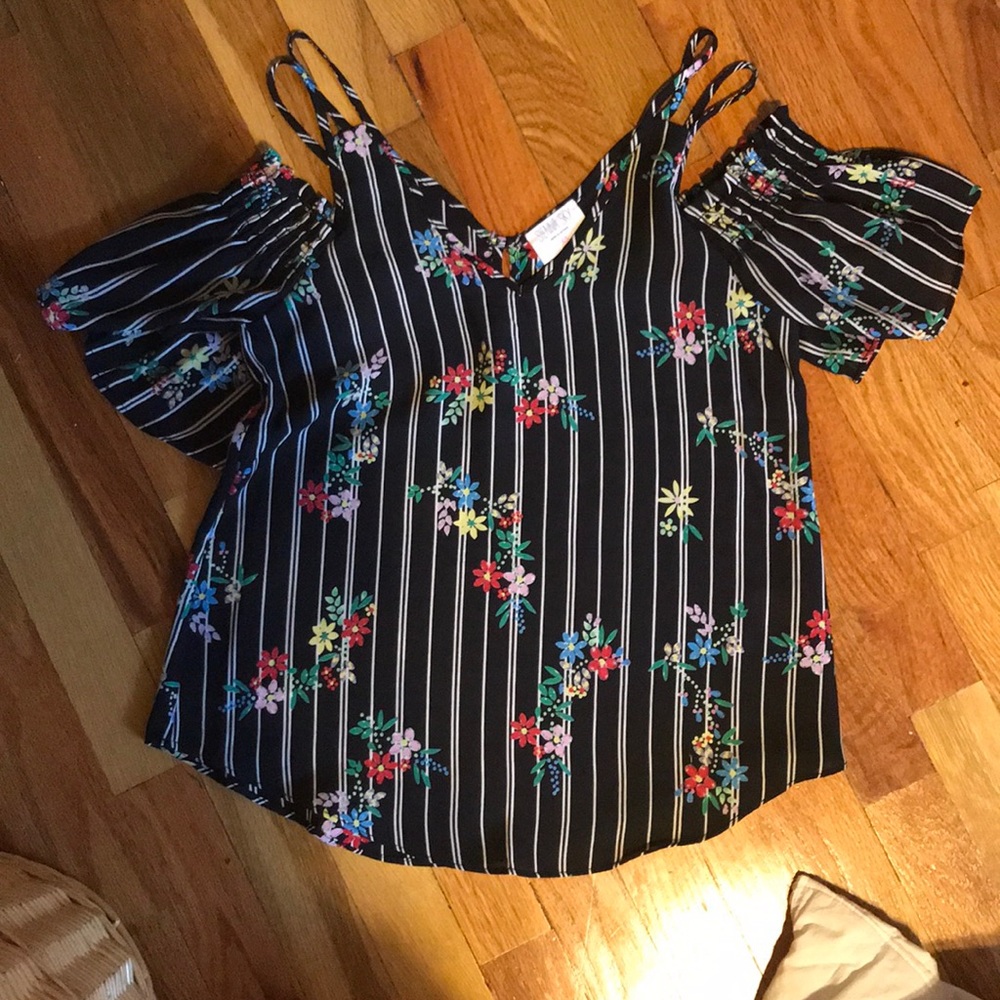 Off the shoulder floral top